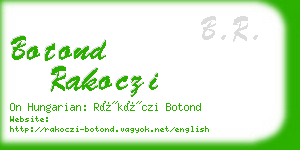 botond rakoczi business card